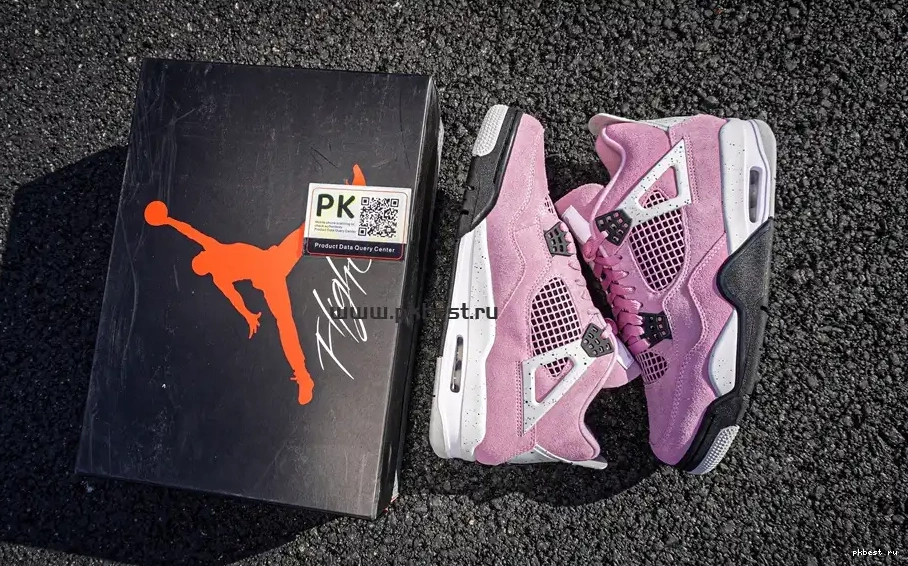 Jordan TO 4 READY PK RETAIL SHIP “Orchid” Air MATERIALS Jordan GOD 0504